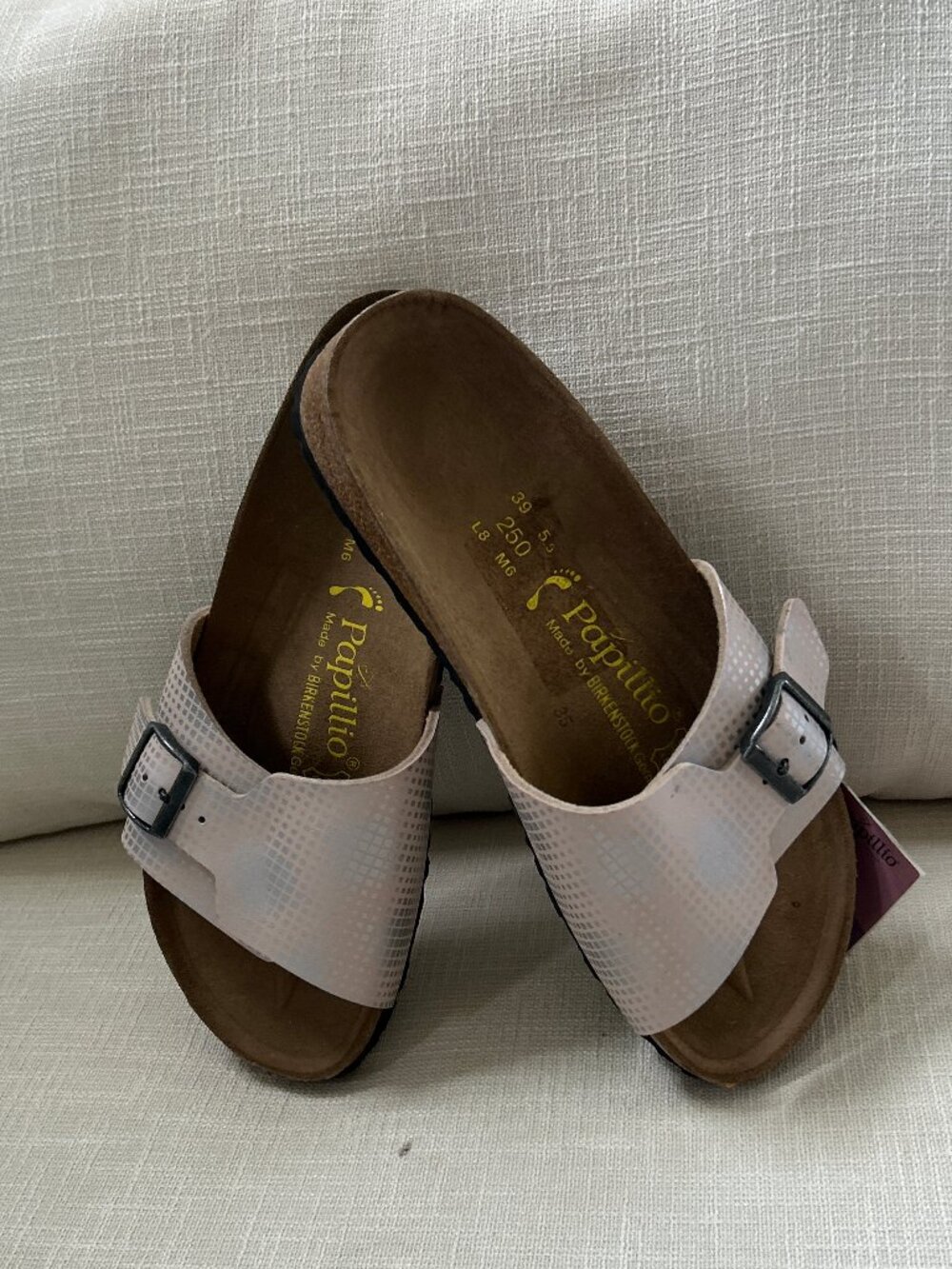 NWT Birkenstock Papillio ~ Catalina Cushion Buckle Strap Sandal ~ 39 ~ sz. 8 - Picture 4 of 9